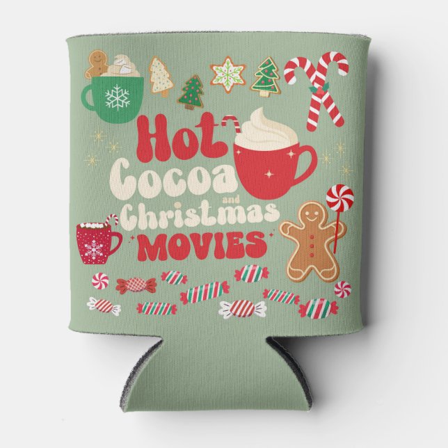 Vintage Christmas Can Cooler (Front)