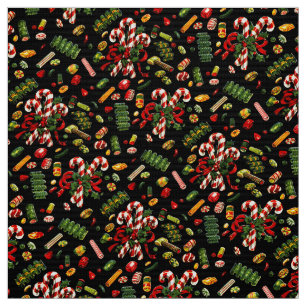 Vintage Christmas Candy Fabric