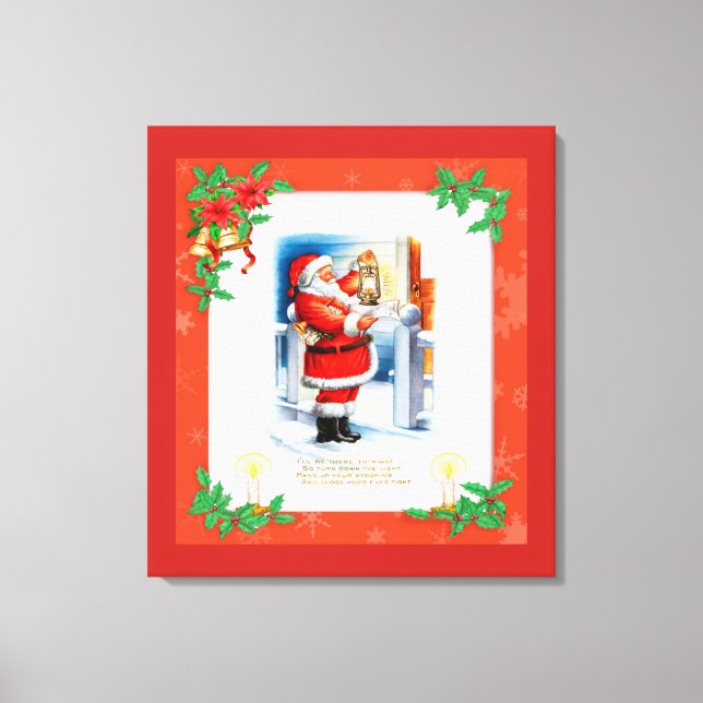 Vintage Christmas Canvas Print (Front)