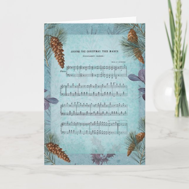 VINTAGE CHRISTMAS CARD  (Front)