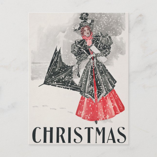 Vintage Christmas Card (Front)