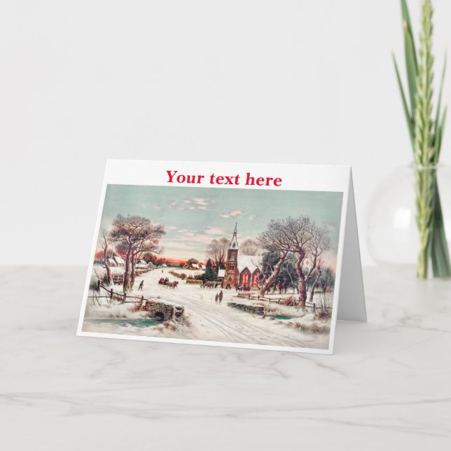 Vintage Christmas card (Front)