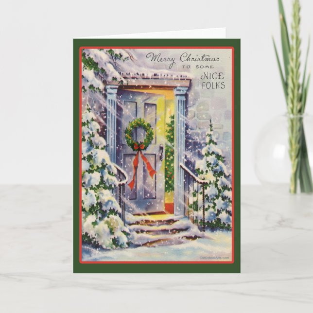 Vintage Christmas Card (Front)