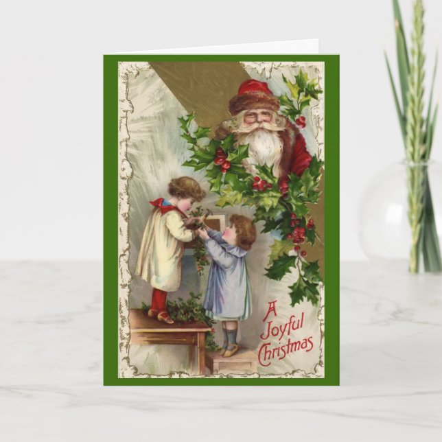 Vintage Christmas Card Card (Front)
