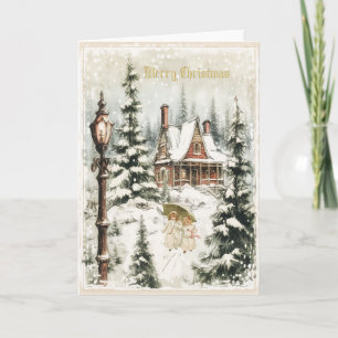 Vintage Christmas Card Design