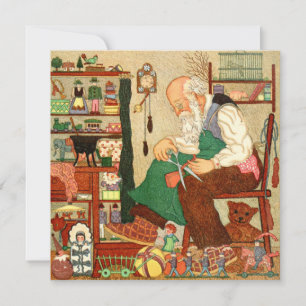 Vintage Christmas Card Santa Claus