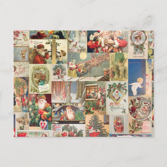 Vintage Christmas Cards Holiday Pattern (Front)