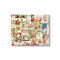 Vintage Christmas Cards Holiday Pattern