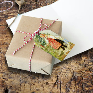 Vintage Christmas Carl Larsson Swedish Gift Tags