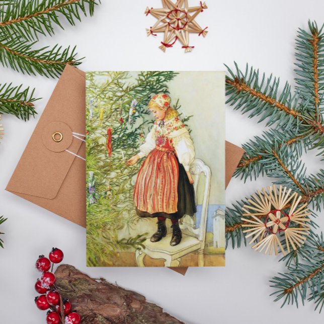 Vintage Christmas Carl Larsson Swedish Holiday Card (Creator Uploaded)