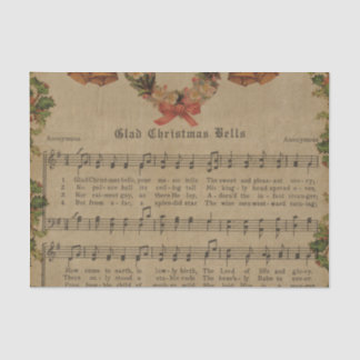 Vintage Christmas Carol Music Sheet