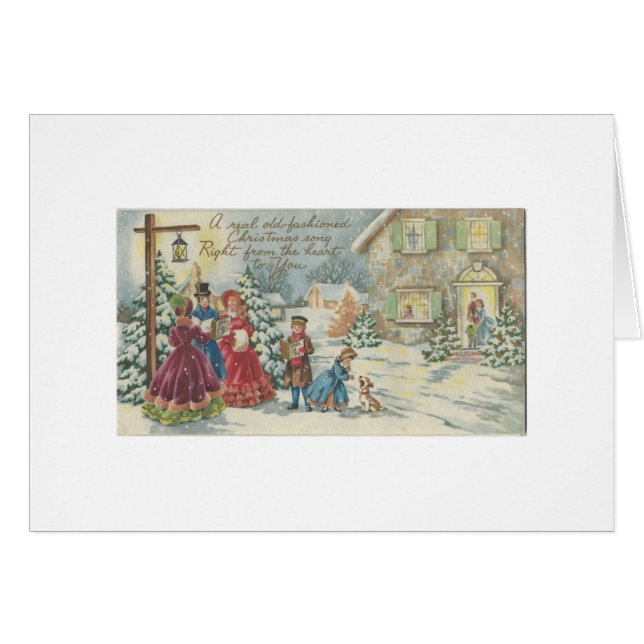 Vintage Christmas Carolers (Front Horizontal)