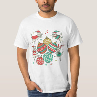 Vintage Christmas Cats T-Shirt