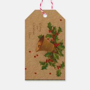 Vintage Christmas Cheer Gift Tags, Holidays Tags