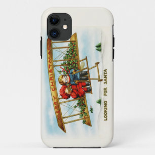 Vintage Christmas Children Looking For Santa Case-Mate iPhone Case
