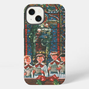 Vintage Christmas Children Singing Choir in Church iPhone 13 Case