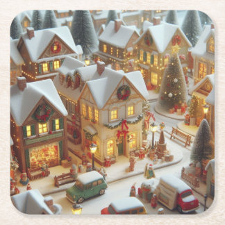 Vintage Christmas Coaster | Gift and Decoration 