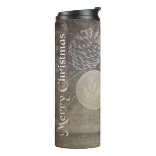 Vintage Christmas Coffee & Cookies Thermal Tumbler