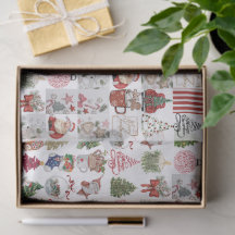 Vintage Christmas Collage | Retro Holiday Gift