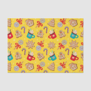 Vintage Christmas Cookies, Candy and Mugs Tissue Paper