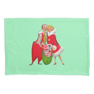 VINTAGE CHRISTMAS COUPLE PILLOWCASES