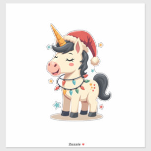 Vintage Christmas Dabbing Unicorn Santa Funny Holi