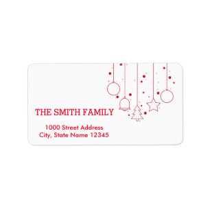 Vintage Christmas Decor Holiday Label