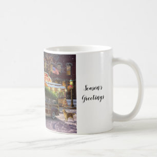 Vintage Christmas Diner Coffee Mug