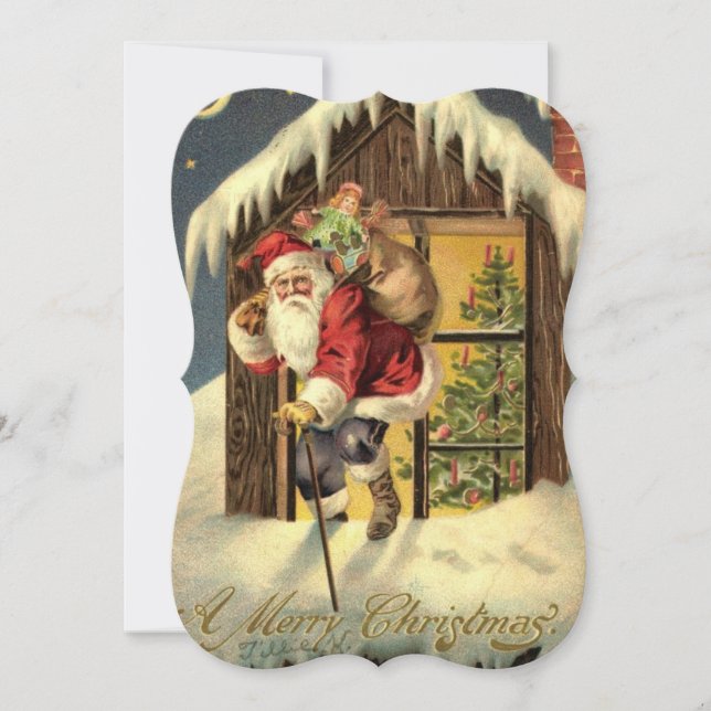 Vintage : Christmas dinner invitation - (Front)