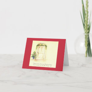 Vintage Christmas Door Card