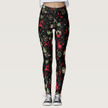 Vintage Christmas Element Pattern Leggings<br><div class="desc">Vintage Christmas Element Pattern Leggings.</div>