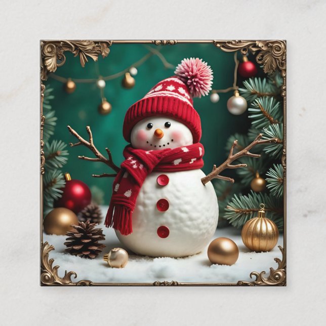 Vintage Christmas - Enclosure Card (Front)