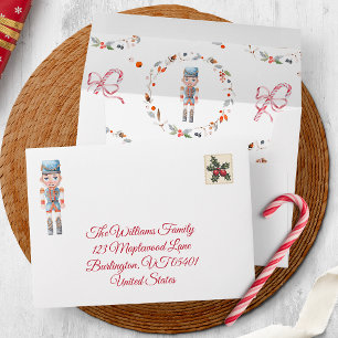 Vintage Christmas Envelope with Soldier