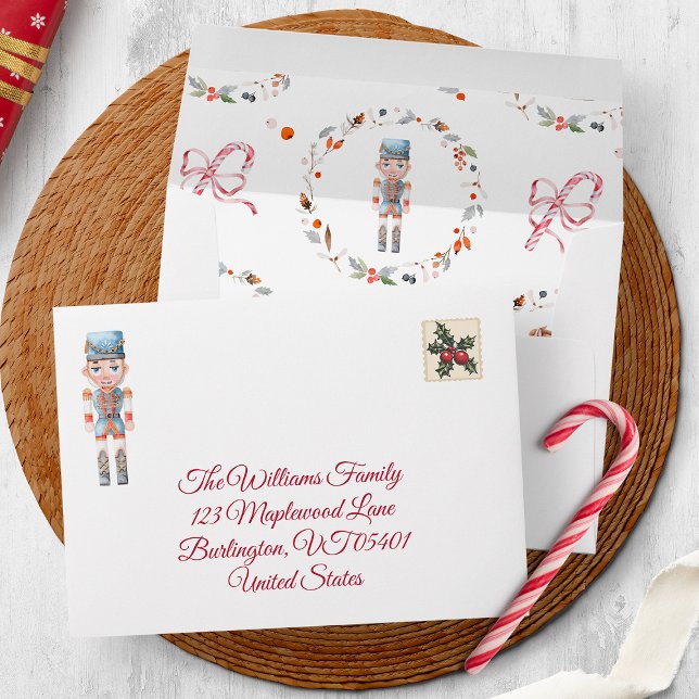 Vintage Christmas Envelope with Soldier (Creator Uploaded)