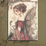 Vintage Christmas Fairy with Holly and Red Dress Tissue Paper<br><div class="desc">Celebrate the charm of the holiday season with this Vintage Christmas Fairy with Holly and Red Dress design. Featuring a graceful fairy adorned in a flowing red gown accented with delicate lace and a festive crown of holly, this artwork brings a touch of timeless elegance to your holiday décor. Her...</div>