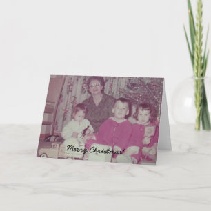 Vintage Christmas Family Holiday Card
