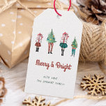 Vintage Christmas Family Watercolor Script Gift Tags<br><div class="desc">Vintage Christmas Family Watercolor Script</div>