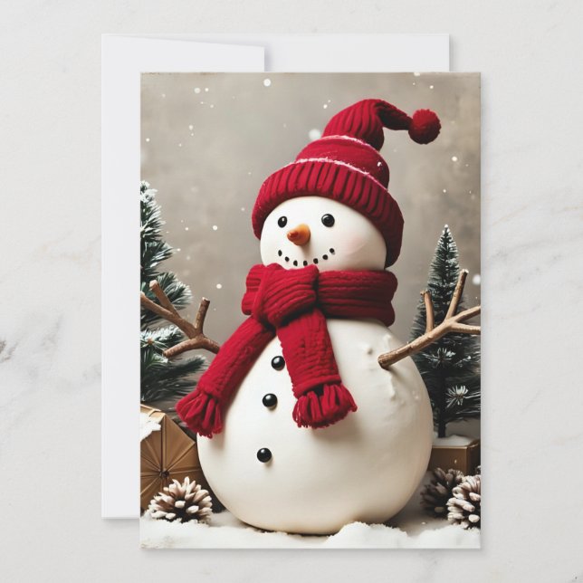 Vintage Christmas - Flat Card (Front)