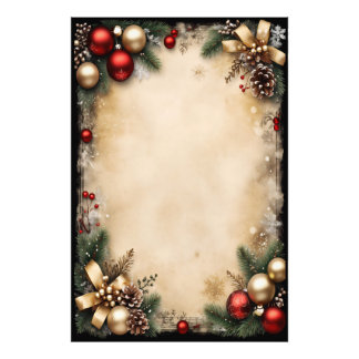 Vintage Christmas Frame Photo Print