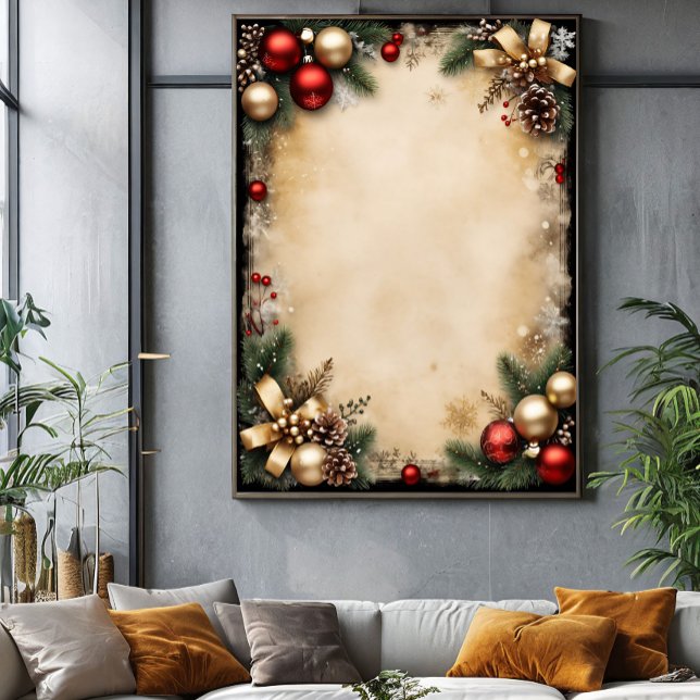 Vintage Christmas Frame Poster (Creator Uploaded)