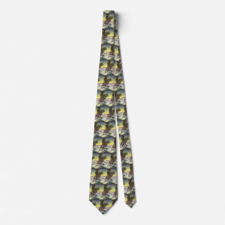 Vintage Christmas,  Frozen Lake with Ice Skaters Tie