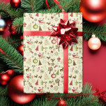 Vintage Christmas Fun Wrapping Paper<br><div class="desc">Vintage Christmas Fun Wrapping Paper</div>
