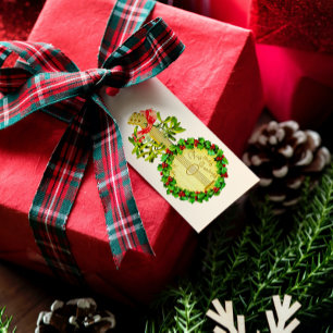 Vintage Christmas Gift Labels From me to you Tags 