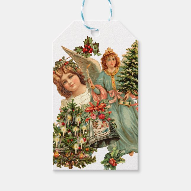 Vintage christmas Gift Tag (Front)