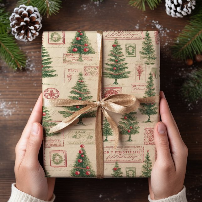 Vintage Christmas Gift Wrap  (Creator Uploaded)