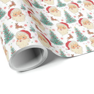 Vintage Christmas Gift Wrapping Paper
