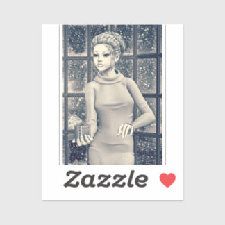 Vintage Christmas Girl - Beautiful Holiday Present