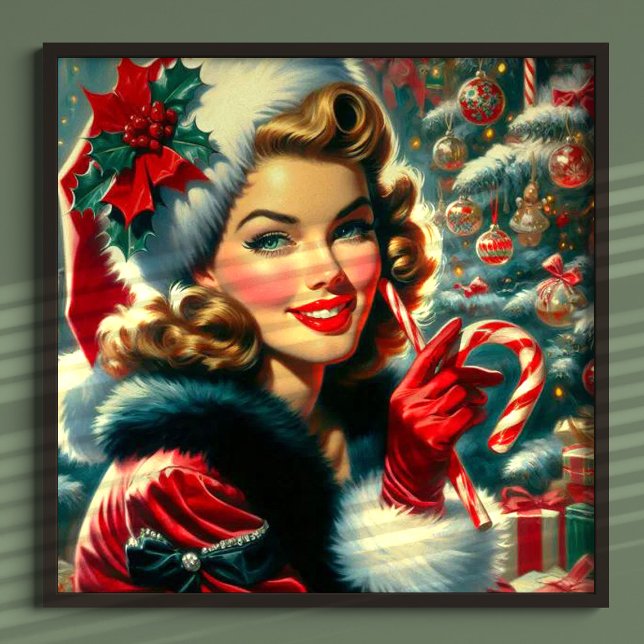 Vintage Christmas Girl Poster (Creator Uploaded)
