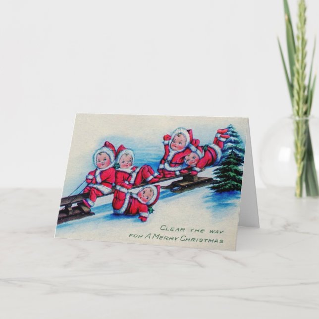 Vintage Christmas Greeting Card (Front)