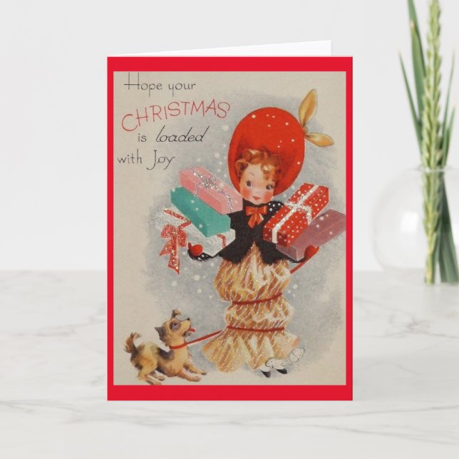 Vintage Christmas Greeting Card (Front)